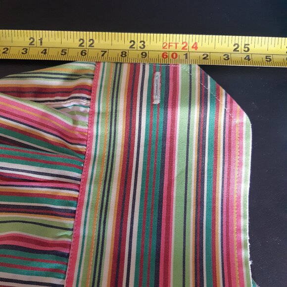 ETRO Milano SZ 39 Multi Colour Striped Men's Button Up Shirt - Picture 12 of 13